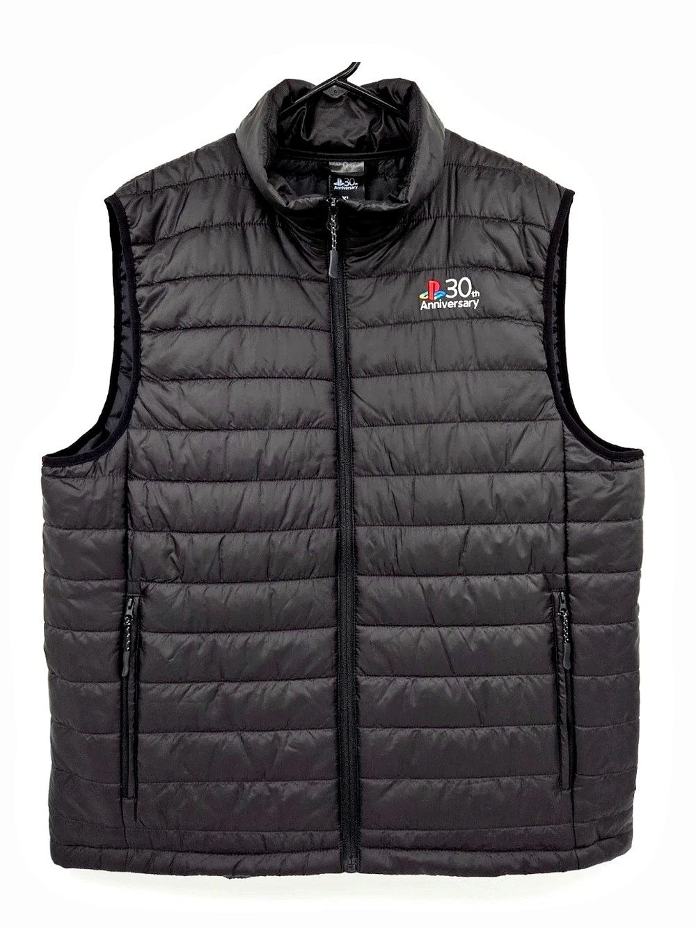 PlayStation 30th Anniversary Puffer Vest Black Puffer Vest XL NWT